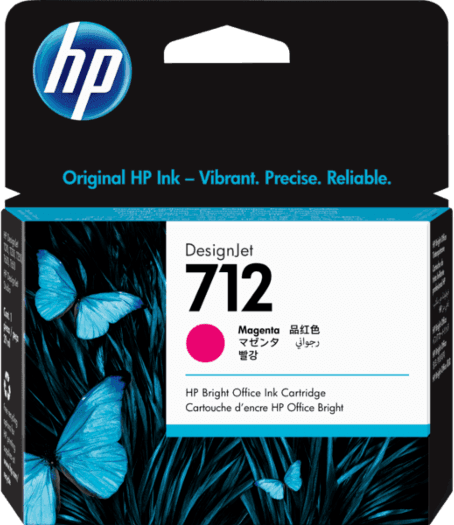 1 x Genuine HP 712 Magenta Ink Cartridge 3ED68A