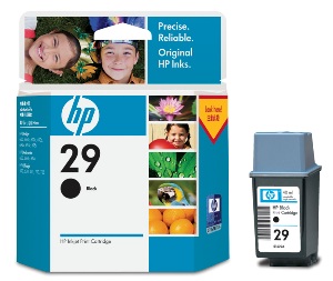 1 x Genuine HP 29 Black Ink Cartridge 51629AA