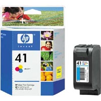 1 x Genuine HP 41 Colour Ink Cartridge 51641AA