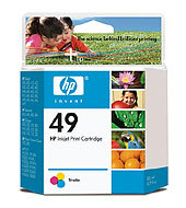 1 x Genuine HP 49 Colour Ink Cartridge 51649AA