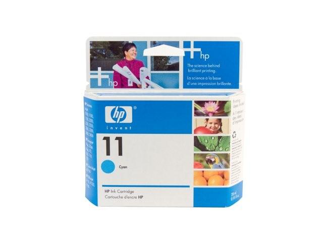 1 x Genuine HP 11 Cyan Ink Cartridge C4836AA