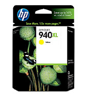1 x Genuine HP 940XL Yellow Ink Cartridge C4909AA