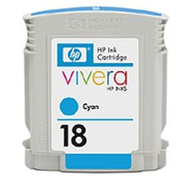 1 x Genuine HP 18 Cyan Ink Cartridge C4937A