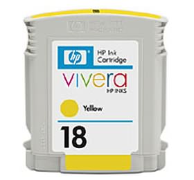 1 x Genuine HP 18 Yellow Ink Cartridge C4939A