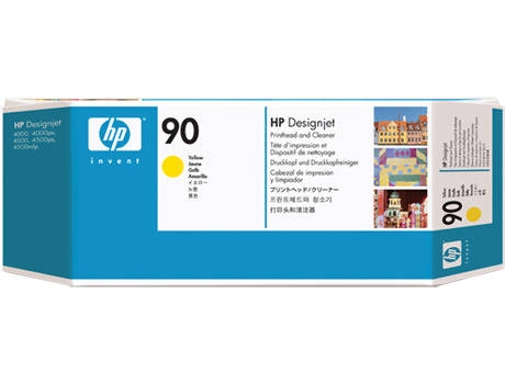 1 x Genuine HP 90 Yellow Printhead & Cleaner C5057A