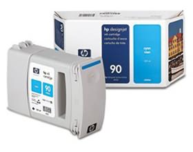 1 x Genuine HP 90 Cyan Ink Cartridge C5060A