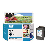 1 x Genuine HP 27 Black Ink Cartridge C8727AA