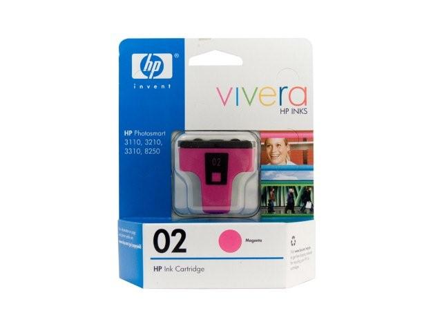 1 x Genuine HP 02 Magenta Ink Cartridge C8772WA