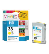 1 x Genuine HP 38 Yellow Ink Cartridge C9417A