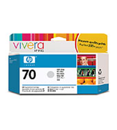 1 x Genuine HP 70 Light Grey Ink Cartridge C9451A