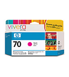 1 x Genuine HP 70 Magenta Ink Cartridge C9453A