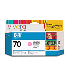 1 x Genuine HP 70 Light Magenta Ink Cartridge C9455A
