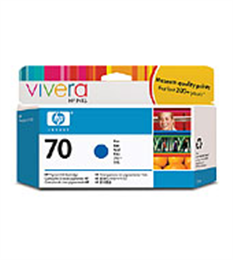1 x Genuine HP 70 Blue Ink Cartridge C9458A