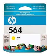 1 x Genuine HP 564 Yellow Ink Cartridge CB320WA