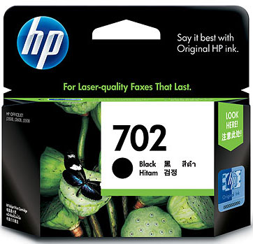 1 x Genuine HP 702 Black Ink Cartridge CC660AA