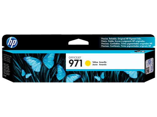 1 x Genuine HP 971 Yellow Ink Cartridge CN624AA