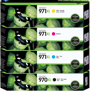 4 Pack Genuine HP 970XL 971XL Ink Cartridge Set (1BK,1C,1M,1Y) CN625AA CN626AA CN627AA CN628AA