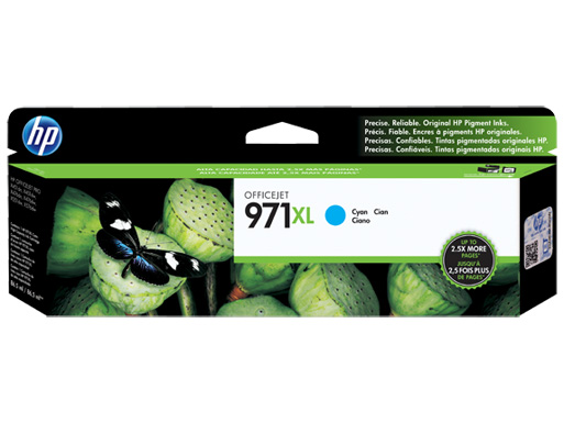 1 x Genuine HP 971XL Cyan Ink Cartridge CN626AA