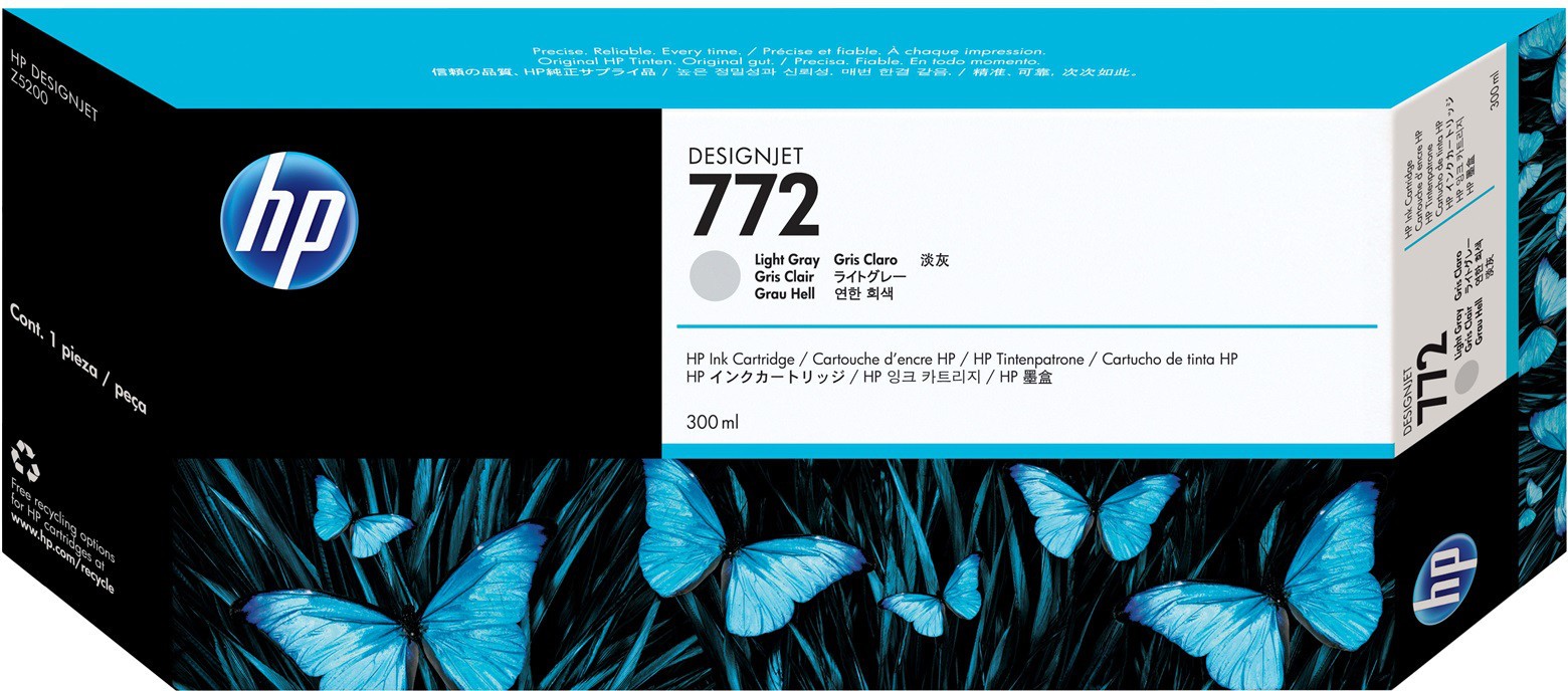 1 x Genuine HP 772 Light Grey Ink Cartridge CN634A