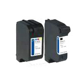 2 Pack Compatible HP 15 & 78 Black & Colour Ink Cartridge Set C6615DA C6578DA