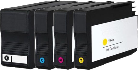 4 Pack Compatible HP 932XL 933XL Ink Cartridge Set (1BK,1C,1M,1Y) CN053AA CN054AA CN055AA CN056AA