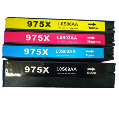 4 Pack Compatible HP 975X Ink Cartridge Set (1BK,1C,1M,1Y) L0S00AA L0S03AA L0S06AA L0S09AA