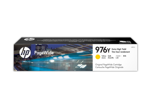 1 x Genuine HP 976Y Yellow Ink Cartridge L0R07A