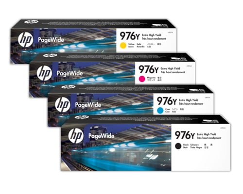 4 Pack Genuine HP 976Y Ink Cartridge Set (1BK,1C,1M,1Y) L0R08A L0R05A L0R06A L0R07A