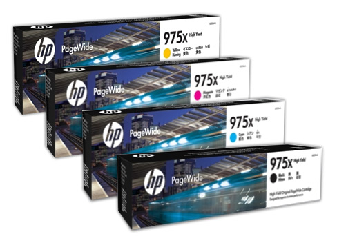4 Pack Genuine HP 975X Ink Cartridge Set (1BK,1C,1M,1Y) L0S09AA L0S00AA L0S03AA L0S06AA