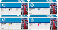 4 Pack Genuine HP CE270A CE271A CE272A CE273A Toner Cartridge Set 650A