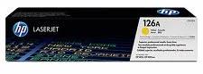 1 x Genuine HP CE312A Yellow Toner Cartridge 126A