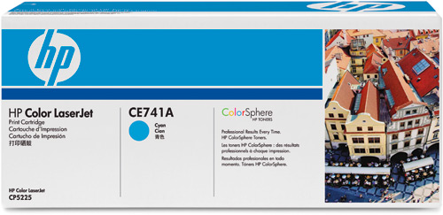 1 x Genuine HP CE741A Cyan Toner Cartridge 307A