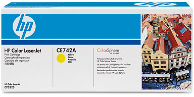 1 x Genuine HP CE742A Yellow Toner Cartridge 307A