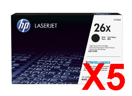 5 x Genuine HP CF226X Toner Cartridge 26X