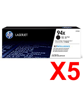5 x Genuine HP CF294X Toner Cartridge 94X