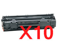 10 x Compatible HP CB435A Toner Cartridge 35A