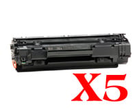 5 x Compatible HP CB436A Toner Cartridge 36A