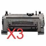 3 x Compatible HP CE390X Toner Cartridge 90X