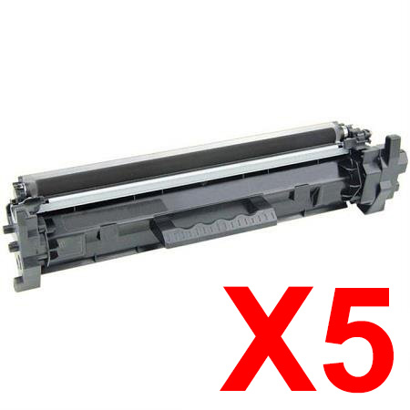 5 x Compatible HP CF217A Toner Cartridge 17A