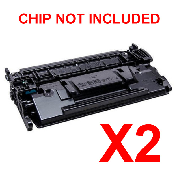 2 x Compatible HP CF289A Toner Cartridge 89A - NO CHIP Version
