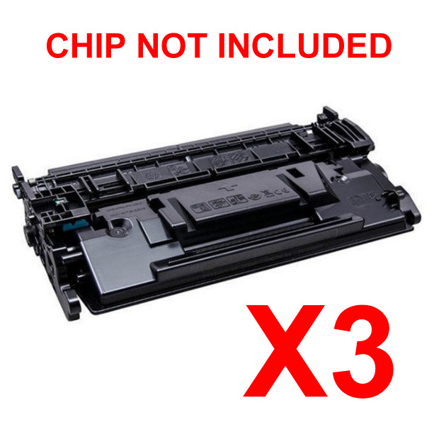 3 x Compatible HP CF289A Toner Cartridge 89A - NO CHIP Version