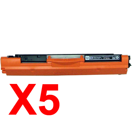 5 x Compatible HP CF350A Black Toner Cartridge 130A