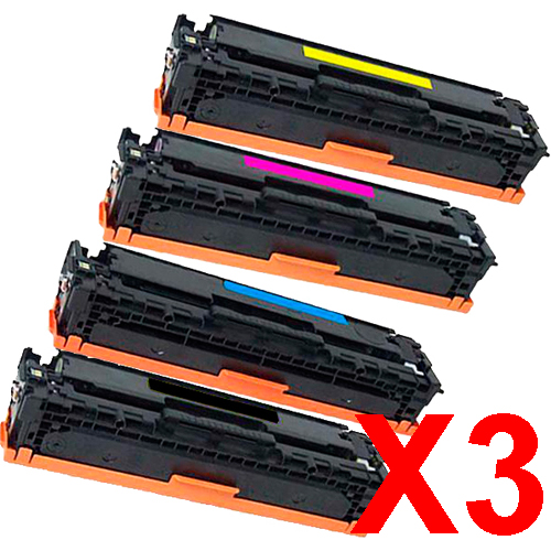 3 Lots of 4 Pack Compatible HP CF410X CF411X CF413X CF412X Toner Cartridge Set 410X
