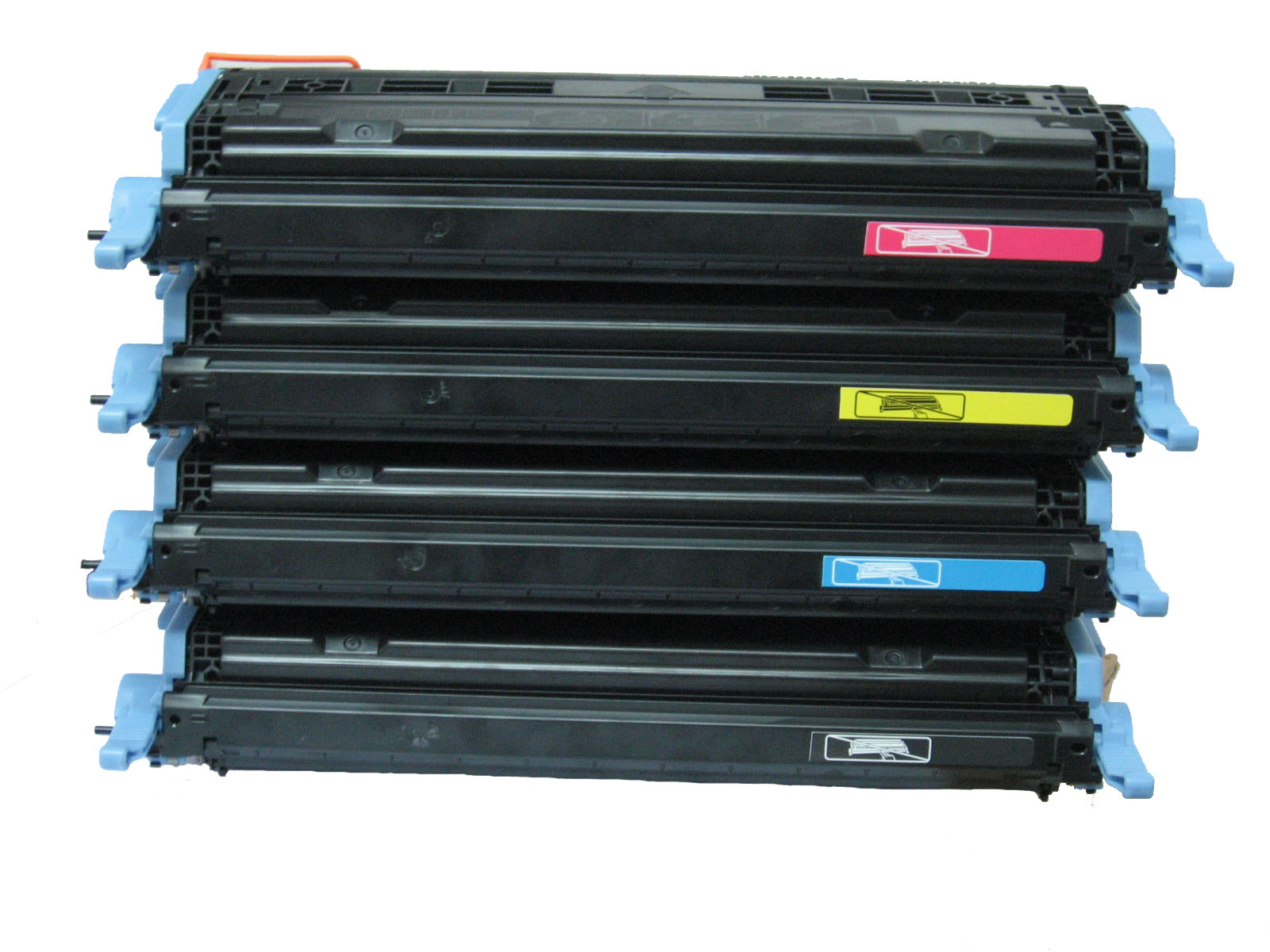 4 Pack Compatible HP Q6000A Q6001A Q6002A Q6003A Toner Cartridge Set 124A