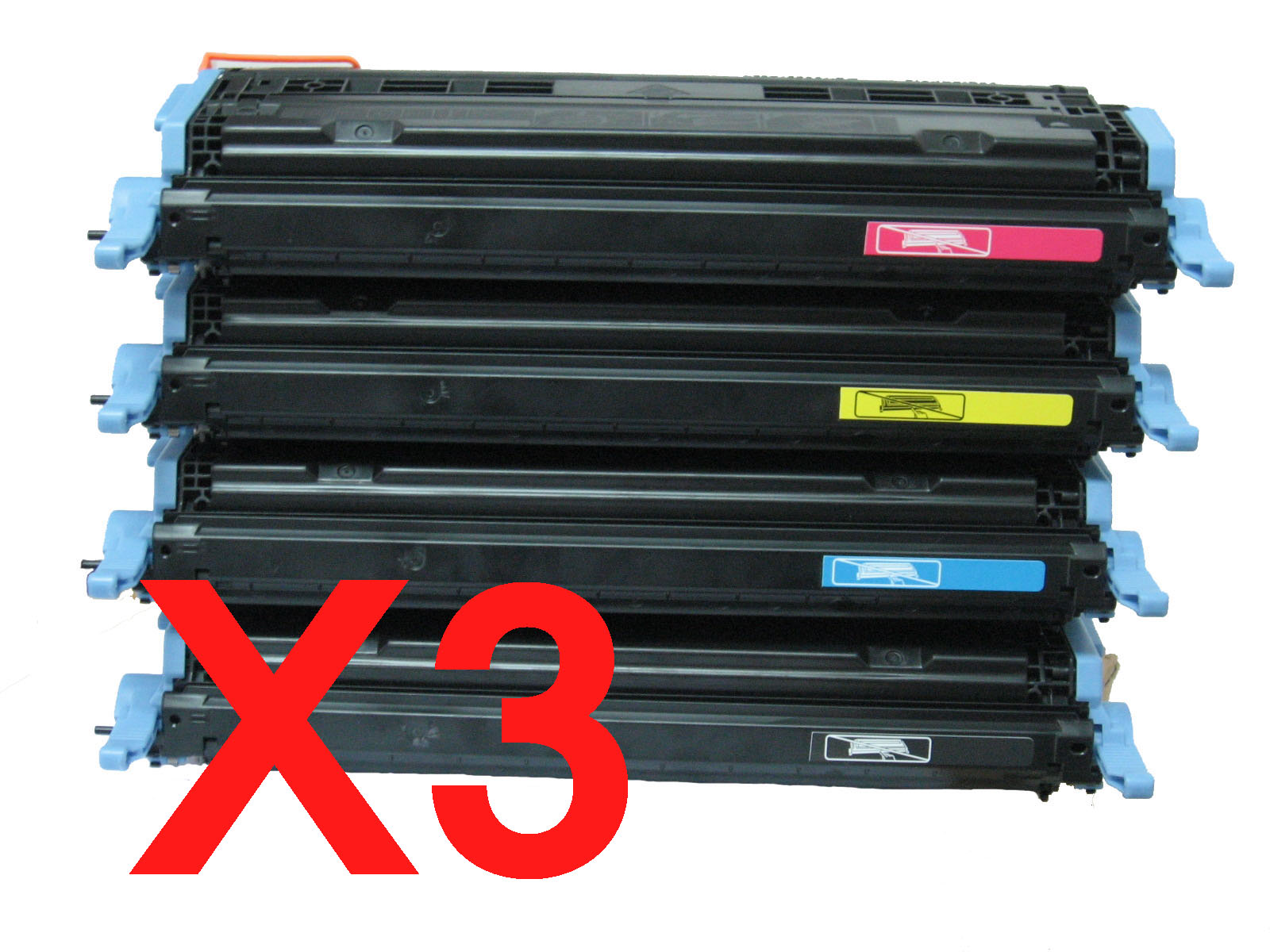 3 Lots of 4 Pack Compatible HP Q6000A Q6001A Q6002A Q6003A Toner Cartridge Set 124A