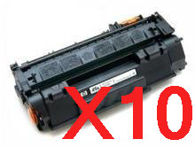 10 x Compatible HP Q7553X Toner Cartridge 53X