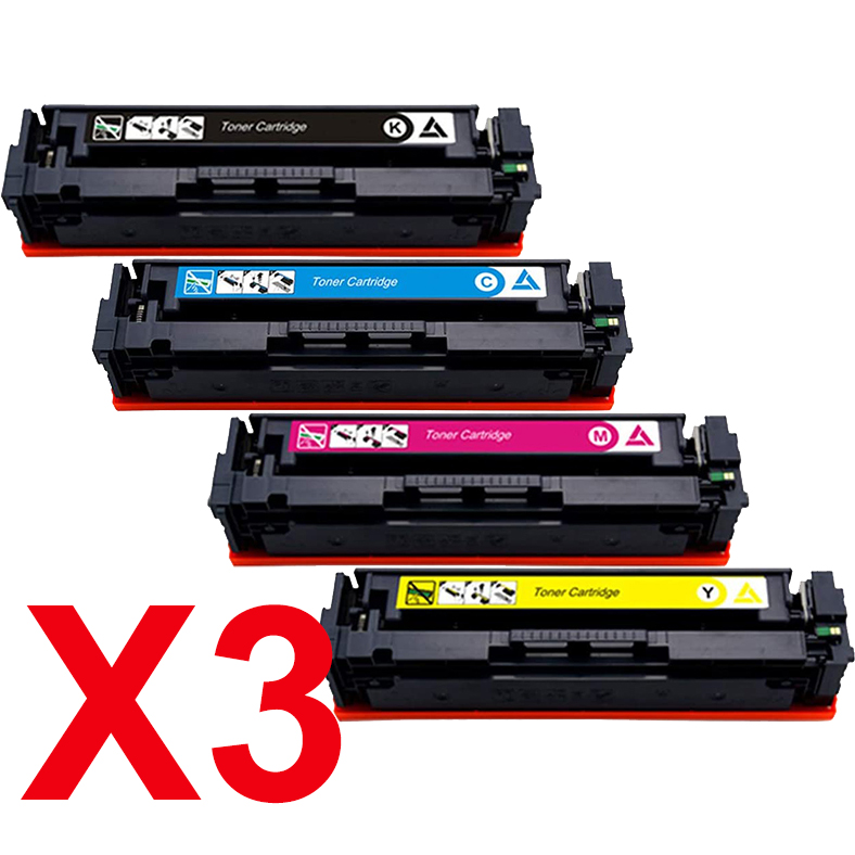 3 Lots of 4 Pack Compatible HP W2110X W2111X W2113X W2112X Toner Cartridge Set 206X