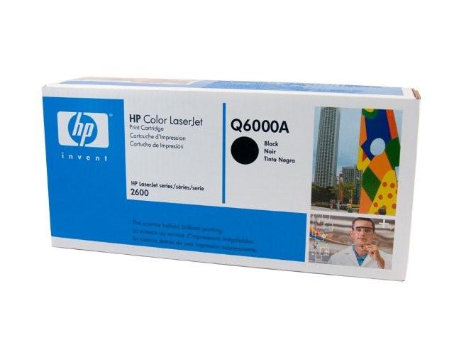 1 x Genuine HP Q6000A Black Toner Cartridge 124A