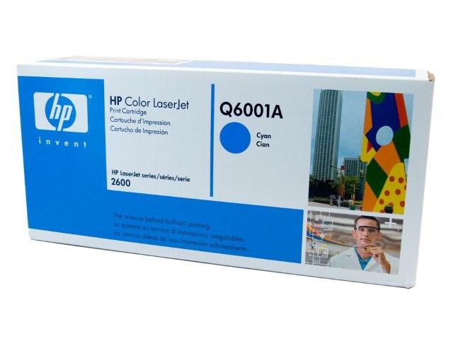 1 x Genuine HP Q6001A Cyan Toner Cartridge 124A