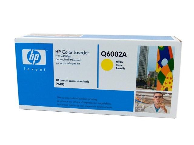 1 x Genuine HP Q6002A Yellow Toner Cartridge 124A